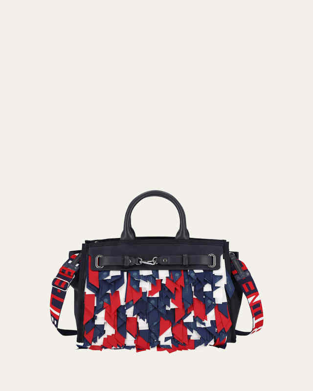 Johnny Go Lightly Logo Fringe Top-Handle Bag